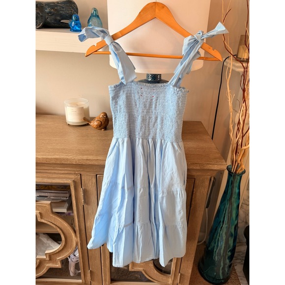 XiRENA Lori Blue Smocked Tiered Sundress Womens Light Blue Size S - Picture 6 of 10